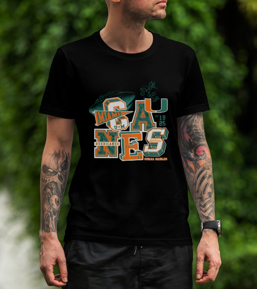 Miami Hurricanes U Coral Gables Athletic Football Team It's All About The U T-Shirt