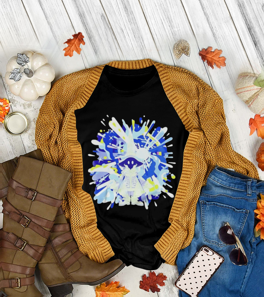 Vivi Ornitier Final Fantasy Black Mage Magic Stars Explosion T-Shirt