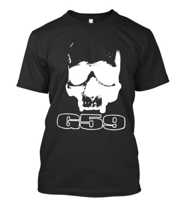 G59 Skull Black Graphic With Skull T-Shirt