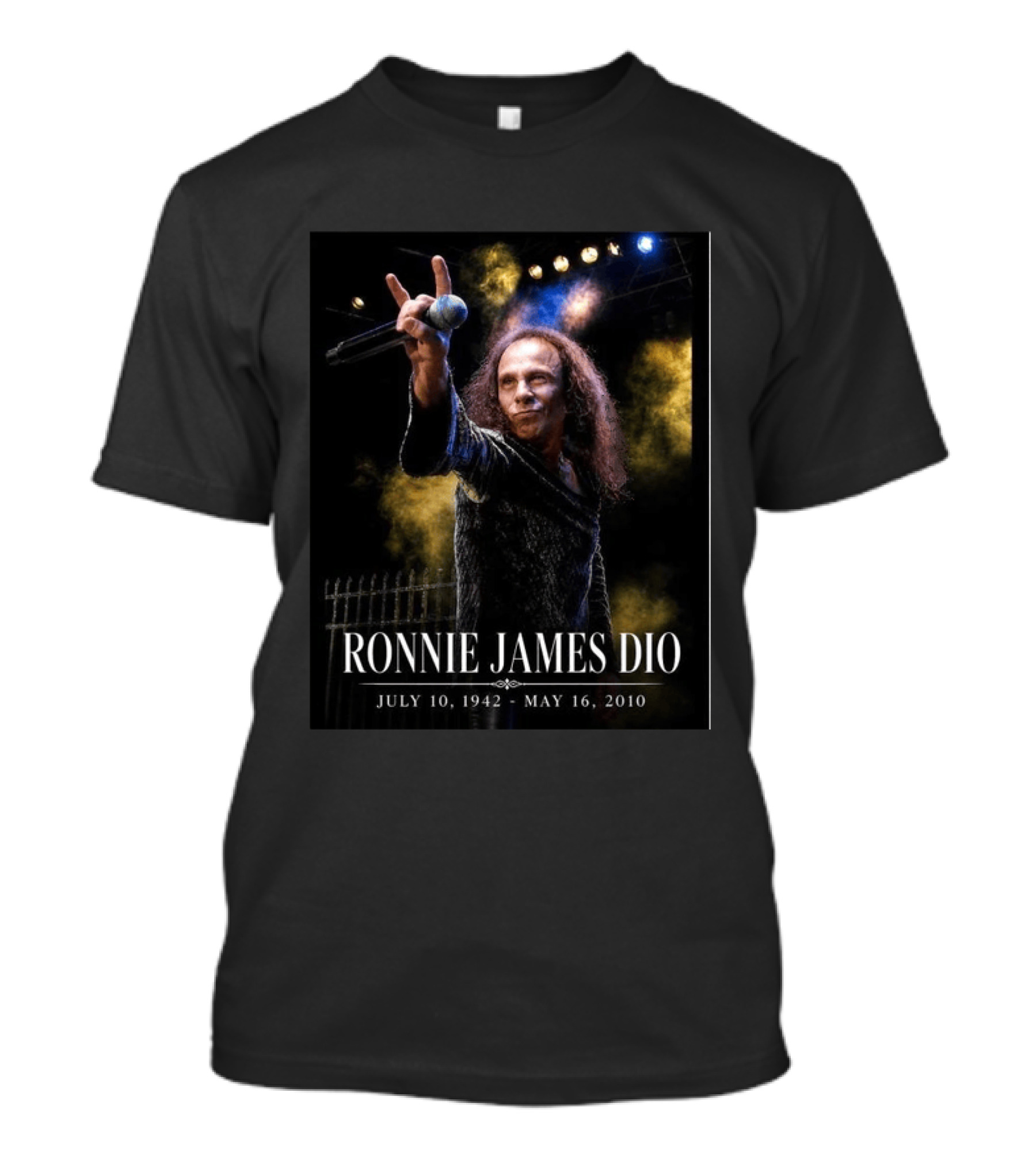 Ronnie James Dio Rock Legend July 10 1942 May 16 2010 T-Shirt