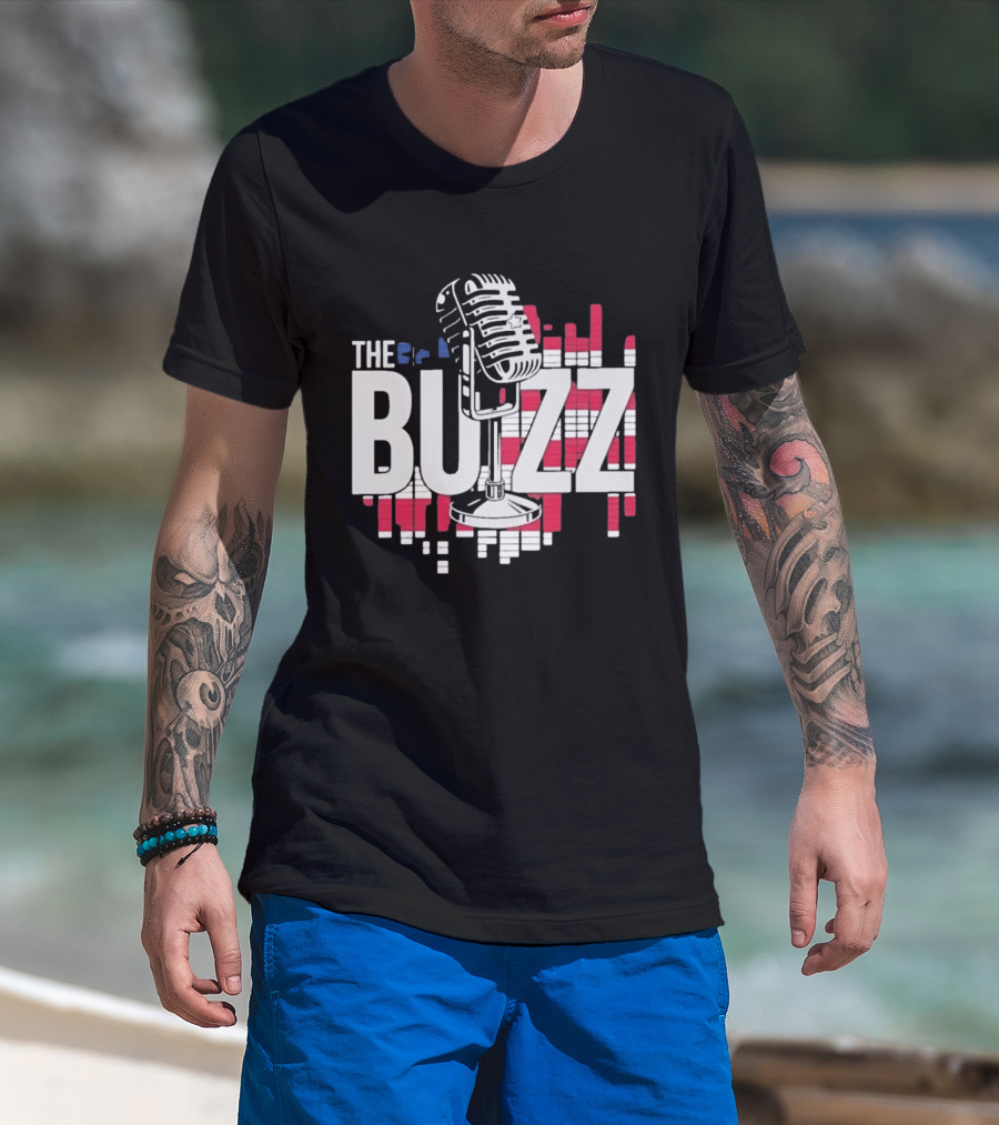 Podcast The Buzz Microphone T-Shirt
