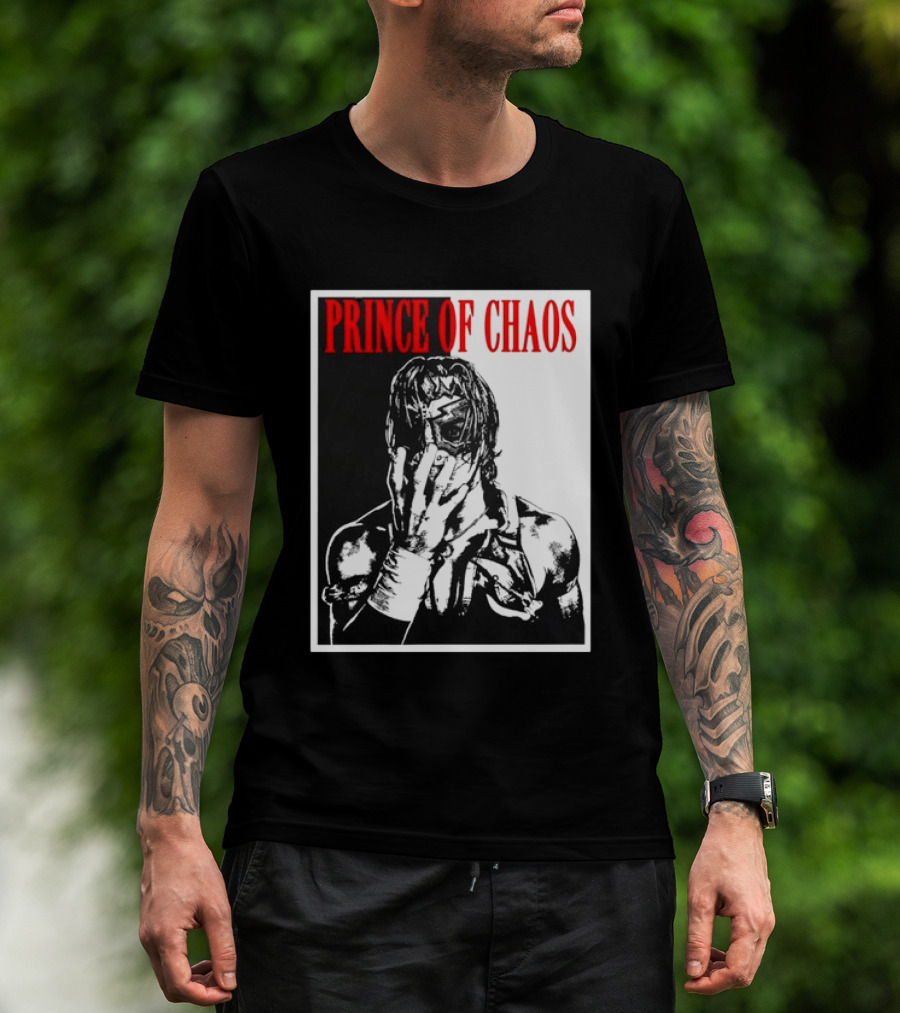 Shado Jr Prince Of Chaos Wrestling Lucha Libre Masked Wrestler T-Shirt