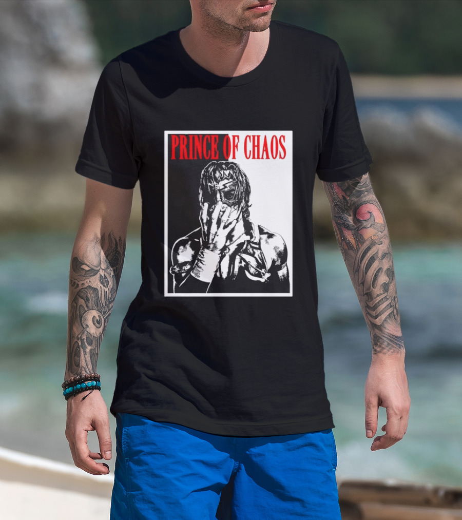 Shado Jr Prince Of Chaos Wrestling Lucha Libre Masked Wrestler T-Shirt