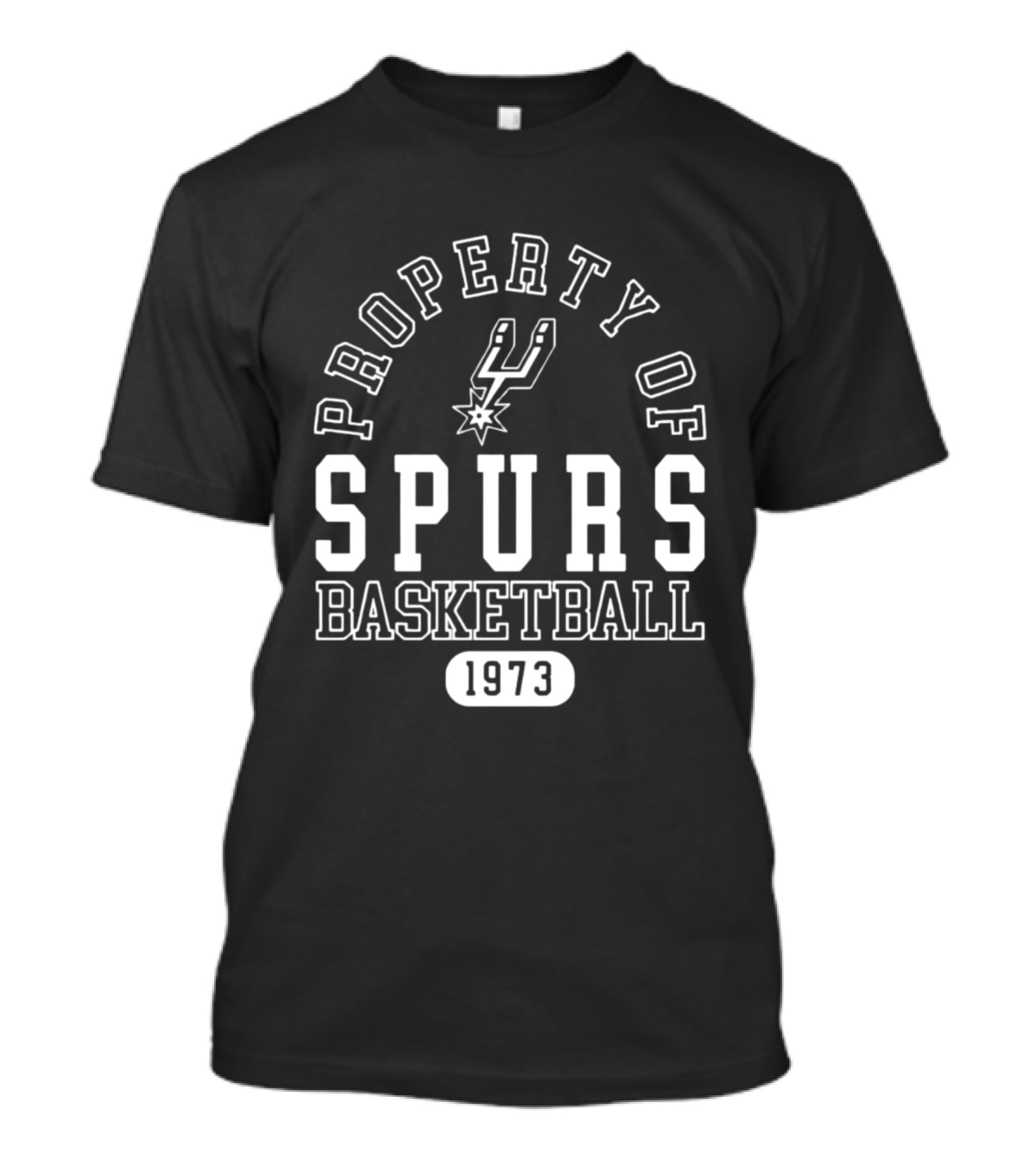 Property Of Spurs Basketball 1973 T-Shirt