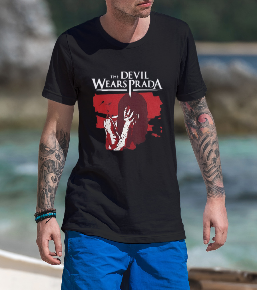 The Devil Wears Prada Crying Girl Red T-Shirt