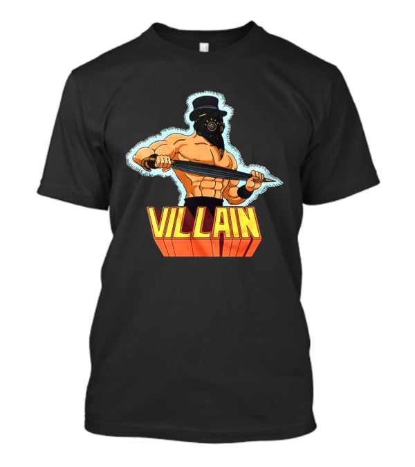 Villain Plague Doctor Warrior With Sword T-Shirt
