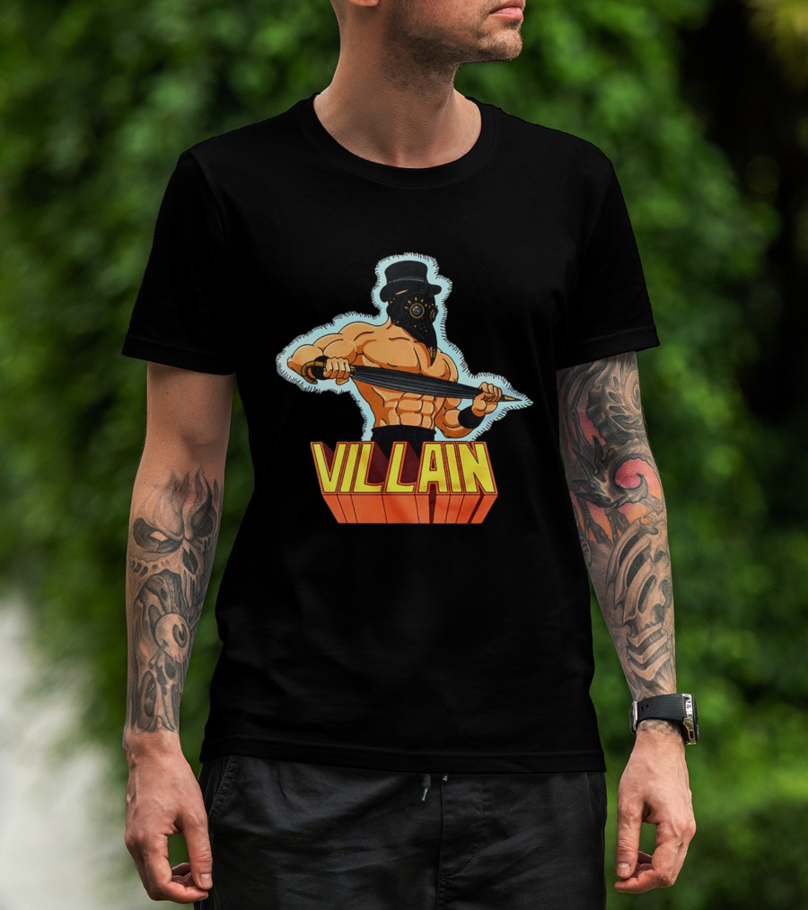 Villain Plague Doctor Warrior With Sword T-Shirt
