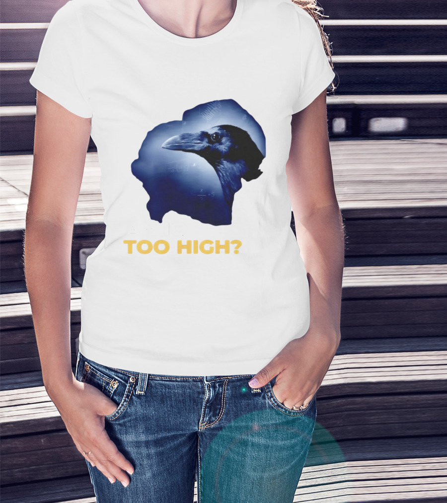 An IQ Too High Raven Sarcasm Meme T-Shirt