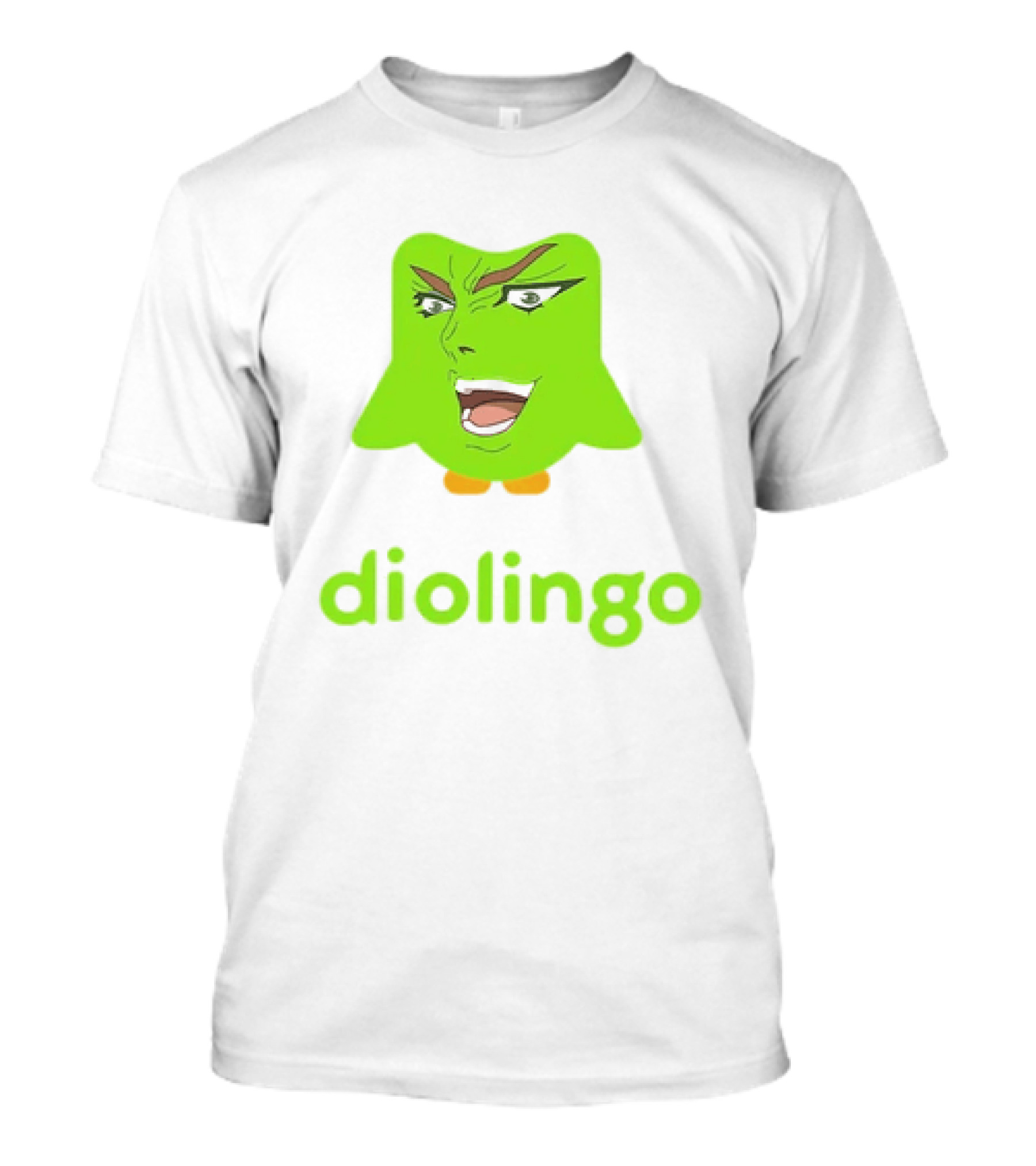Diolingo Duolingo Owl Dio Brando Meme JoJo's Bizarre Adventure T-Shirt
