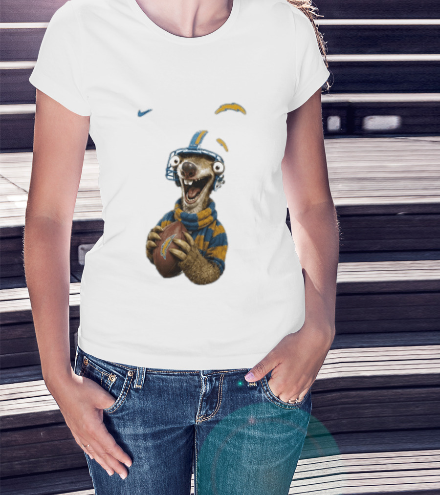 Sid Ice Age Los Angeles Chargers Football Fan Gear T-Shirt