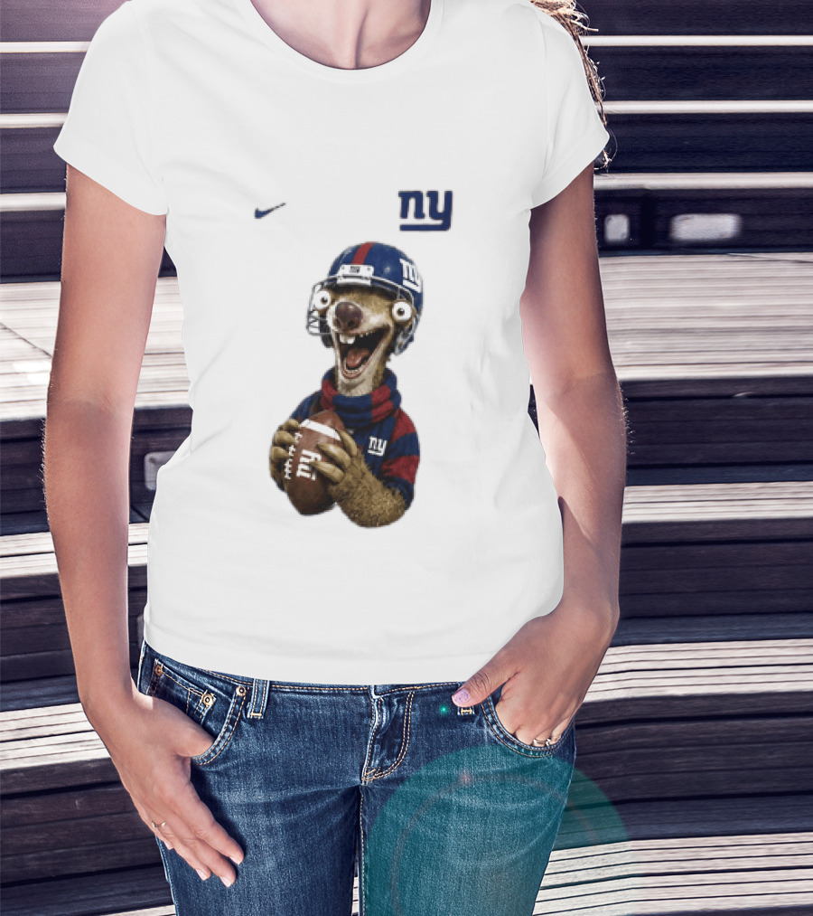 Sid The Sloth New York Giants Football NFL Fan Gear T-Shirt