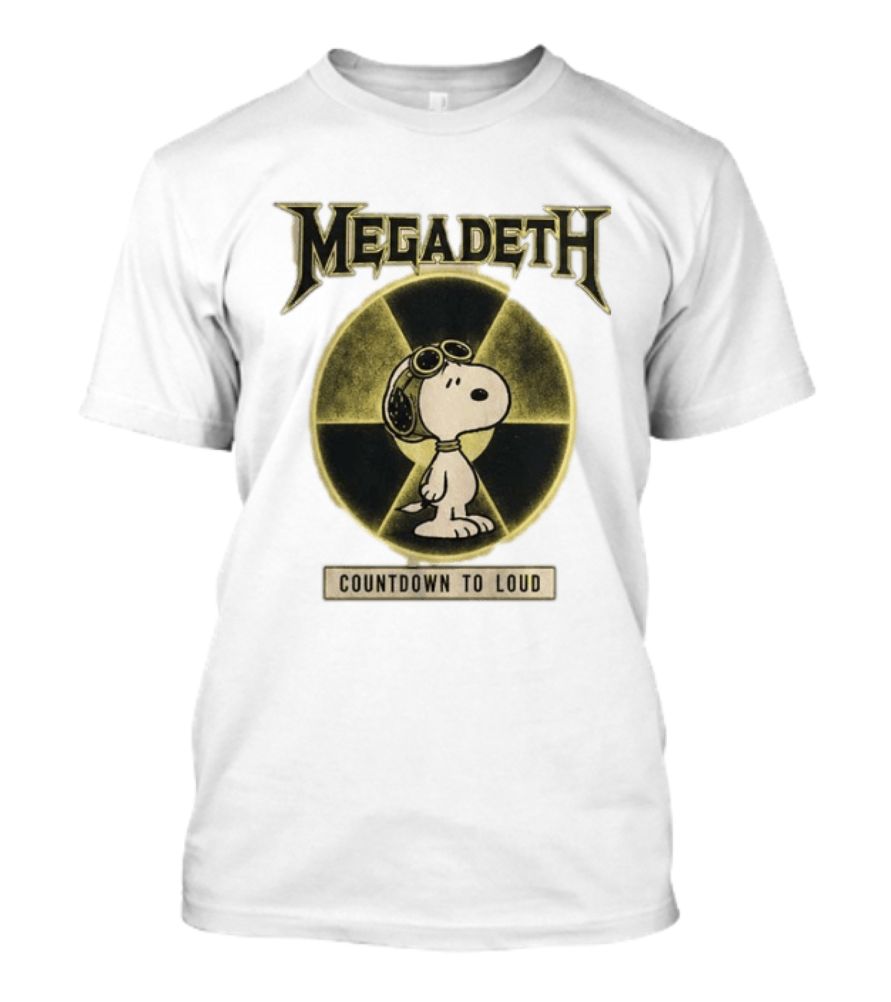 Snoopy MEgadeth Countdown To Loud T-Shirt