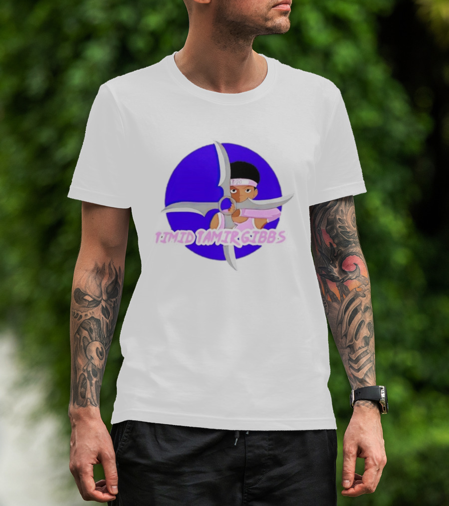 Timid Tamir Gibbs Windmill Shuriken Ninja T-Shirt