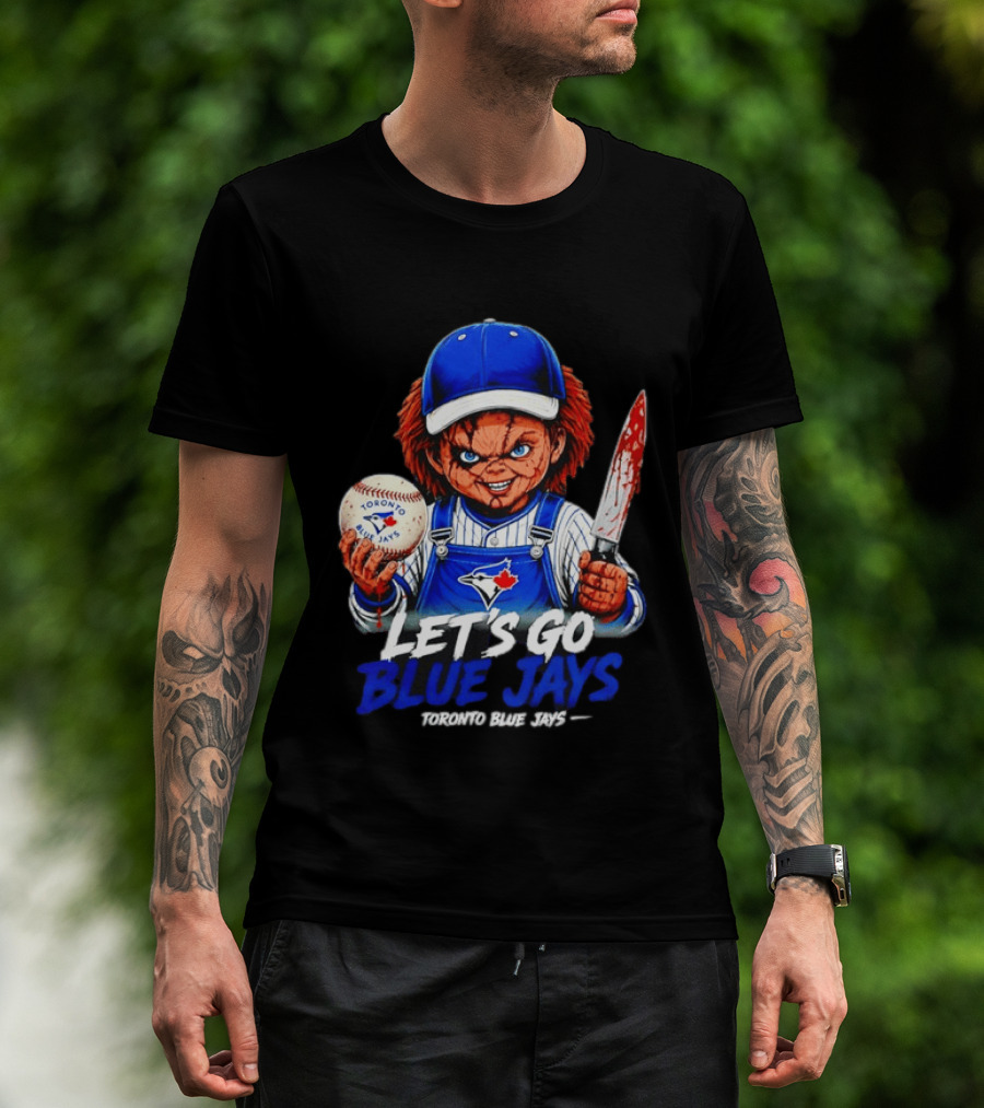 Chucky Toronto Blue Jays Let's Go Blue Jays Horror MLB T-Shirt