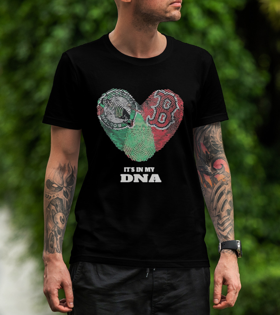 It’s In My DNA Heart Flag T-Shirt
