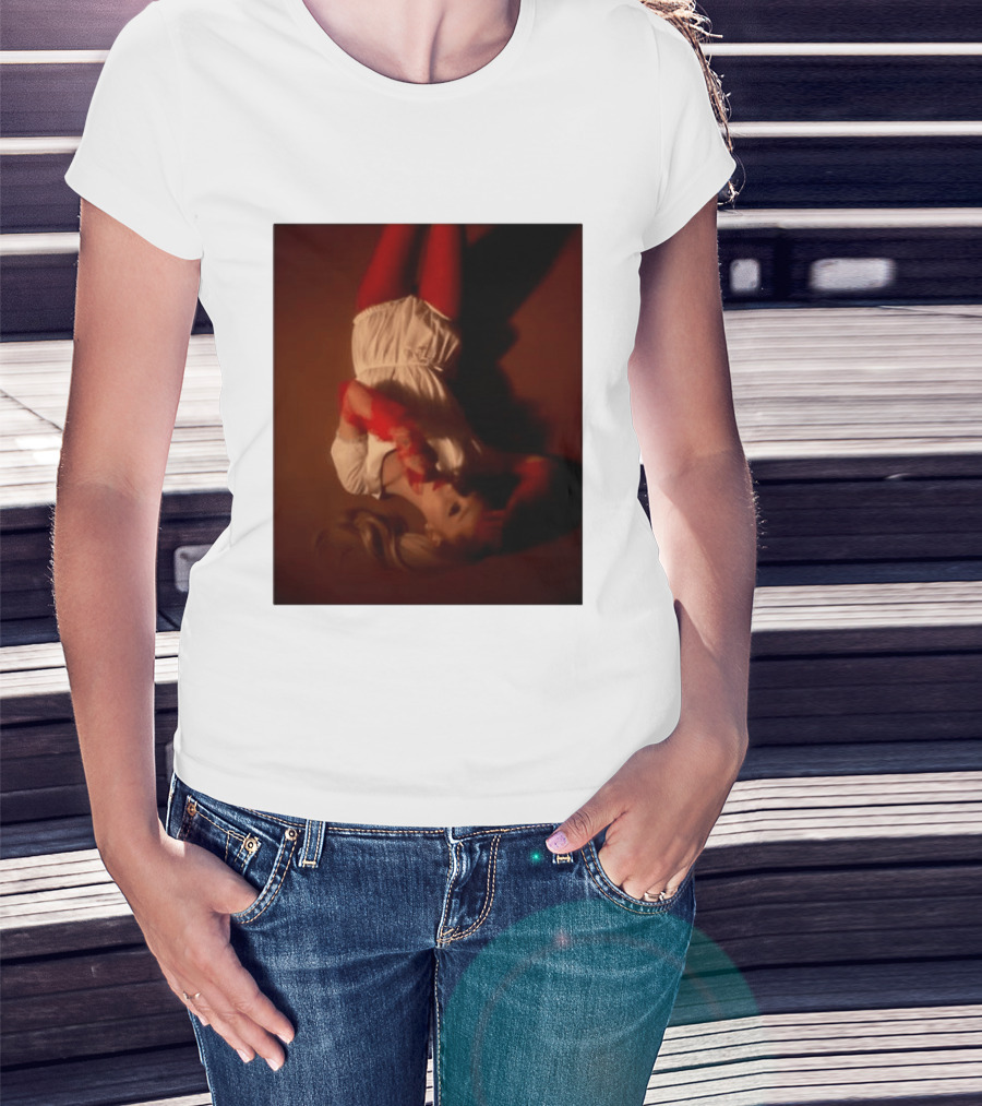 Ariana Grande Red And White Eternal Sunshine Aesthetic T-Shirt