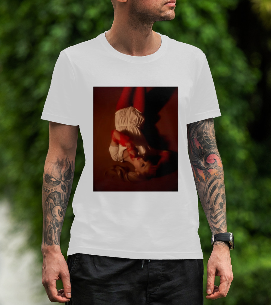 Ariana Grande Red And White Eternal Sunshine Aesthetic T-Shirt