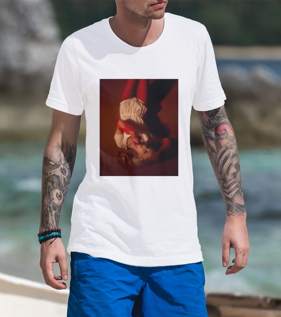 Ariana Grande Red And White Eternal Sunshine Aesthetic T-Shirt