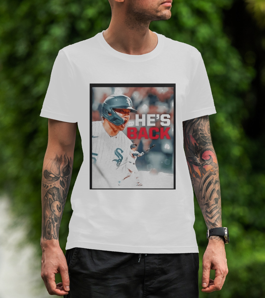 Chicago White Sox Munetaka Murakami He's Back Celebratory Moment T-Shirt
