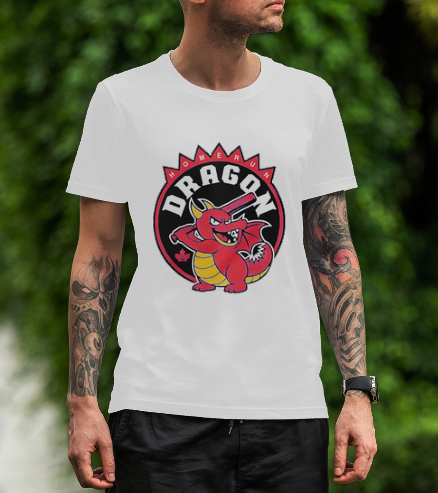 Homerun Dragon Toronto Blue Jays Baseball Canada Leaf T-Shirt