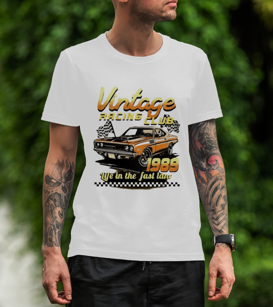 Vintage Racing Club 1989 Life In The Fast Lane T-Shirt
