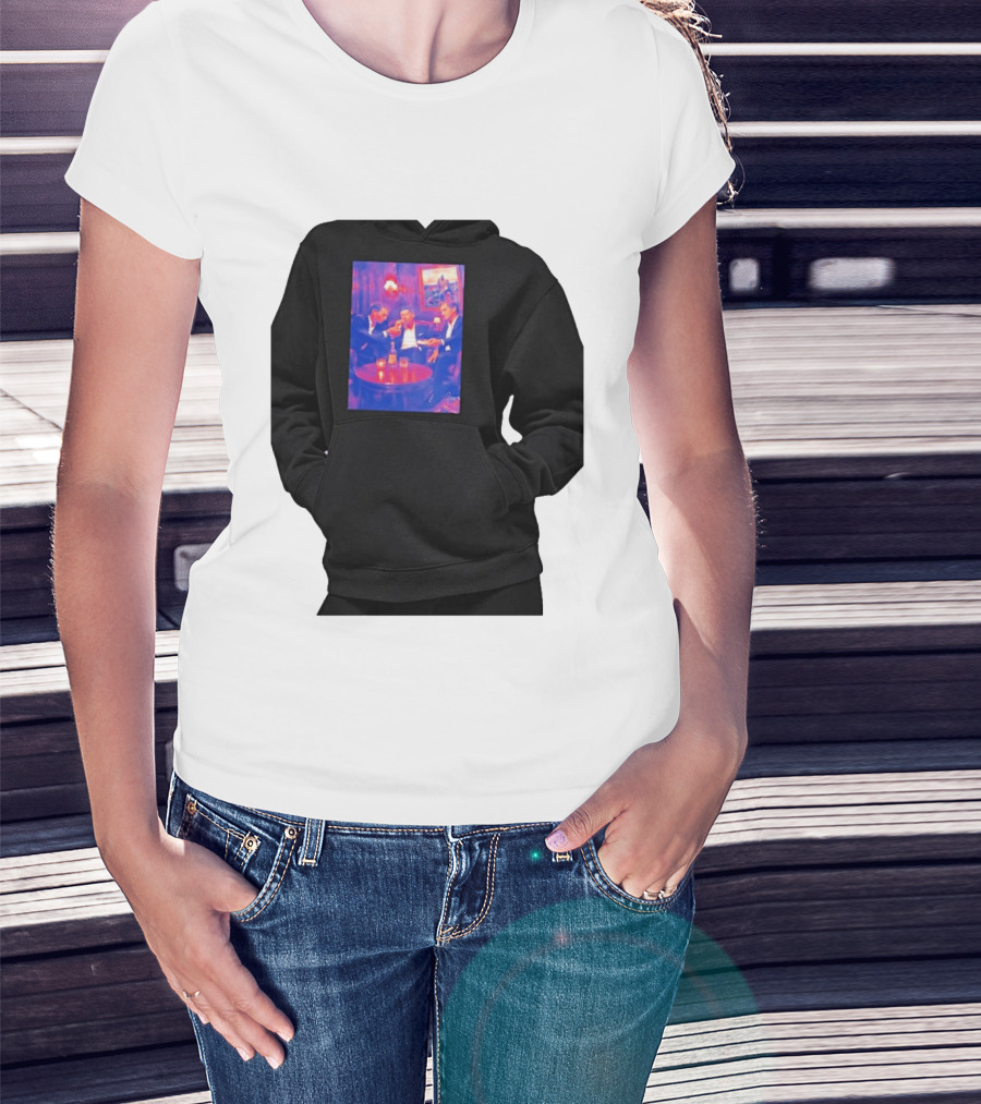 Rafael Nadal Novak Djokovic Roger Federer Tennis Legends The Big Three Iconic Gathering T-Shirt