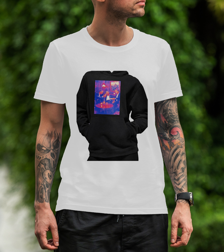 Rafael Nadal Novak Djokovic Roger Federer Tennis Legends The Big Three Iconic Gathering T-Shirt