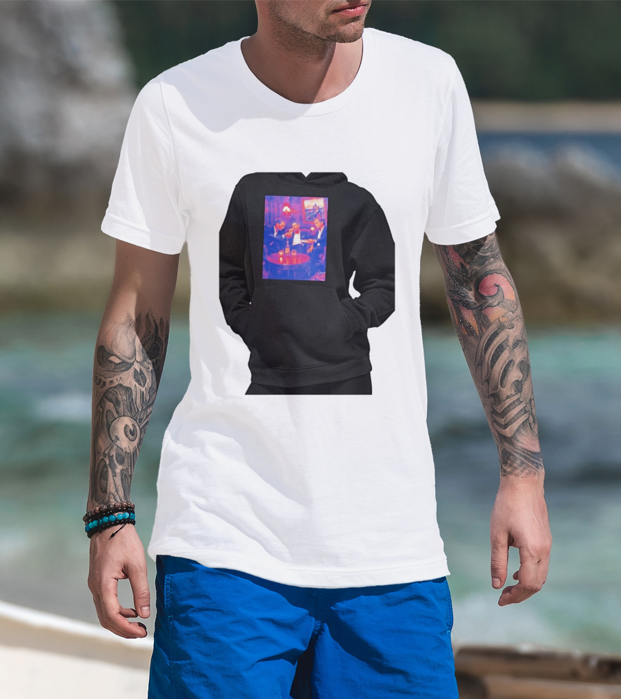Rafael Nadal Novak Djokovic Roger Federer Tennis Legends The Big Three Iconic Gathering T-Shirt