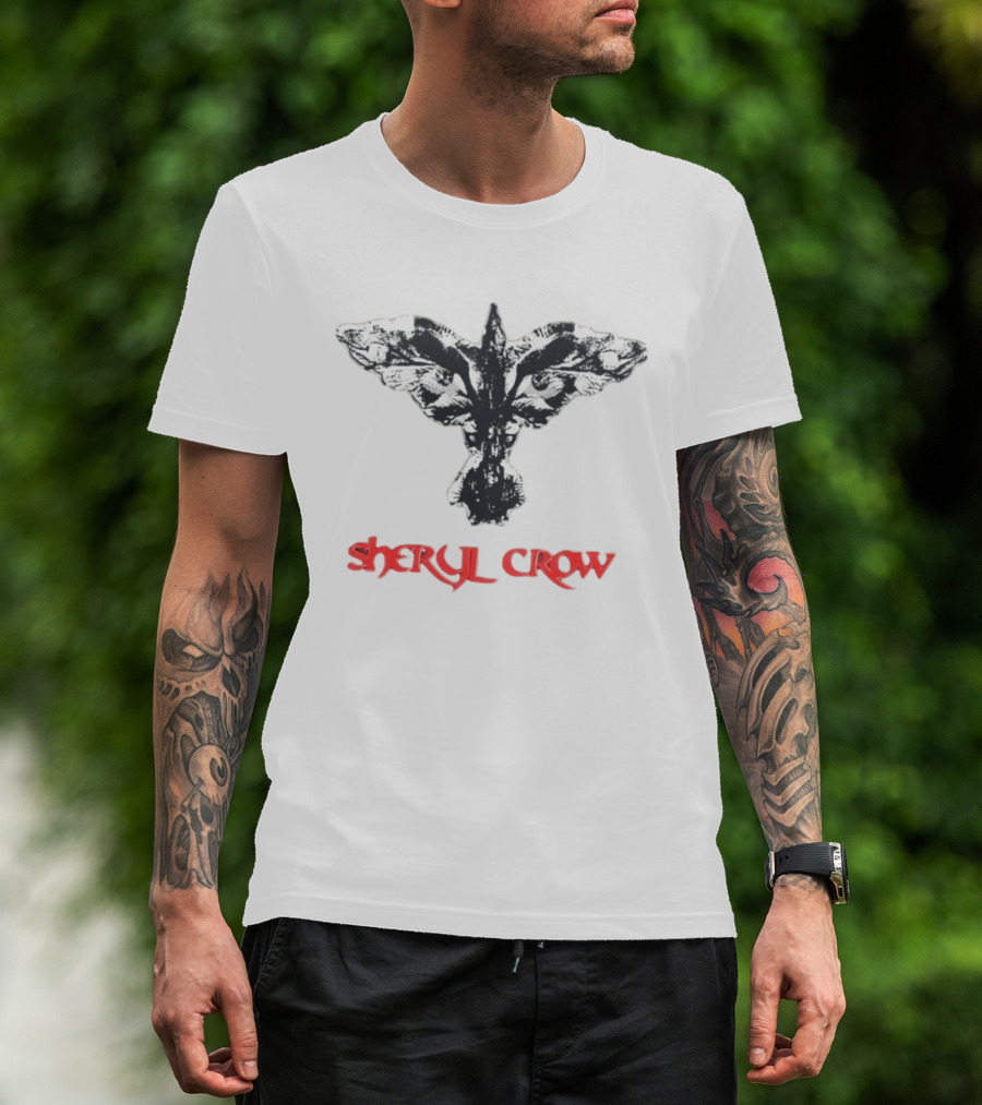 Sheryl Crow Black And White Bird T-Shirt