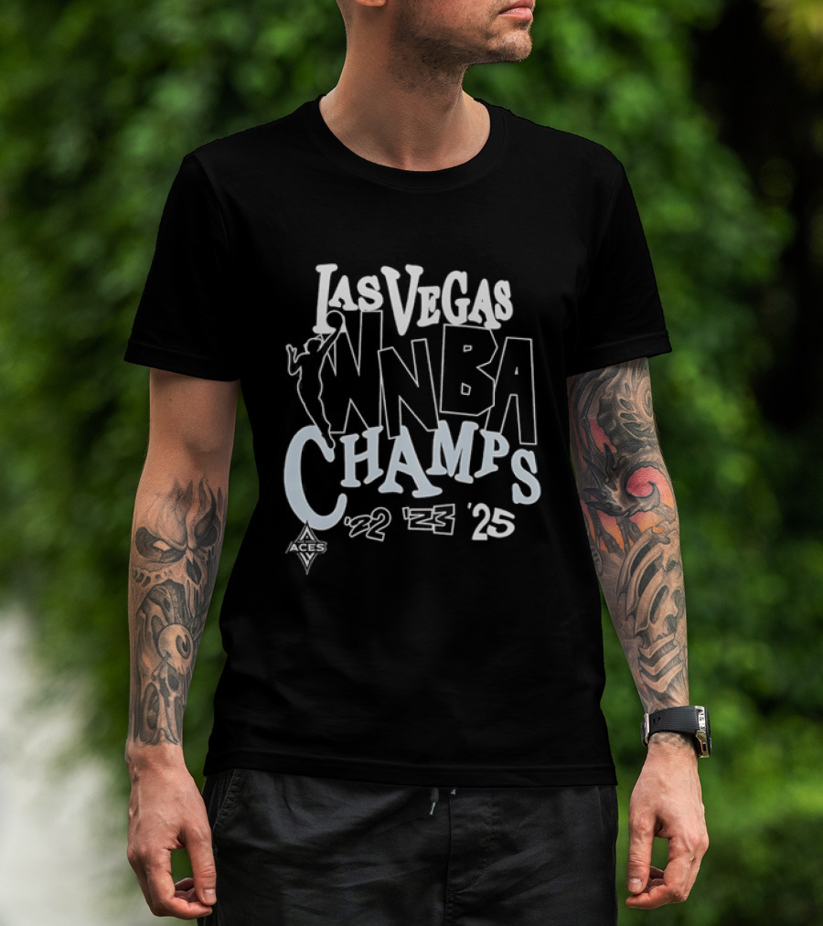 Las Vegas Aces WNBA Champs 2022 2023 2025 Basketball T-Shirt
