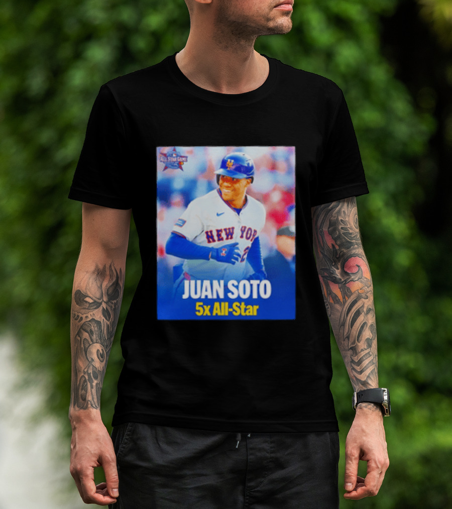 All Star Game 2026 New York Mets Juan Soto 5x All Star T-Shirt