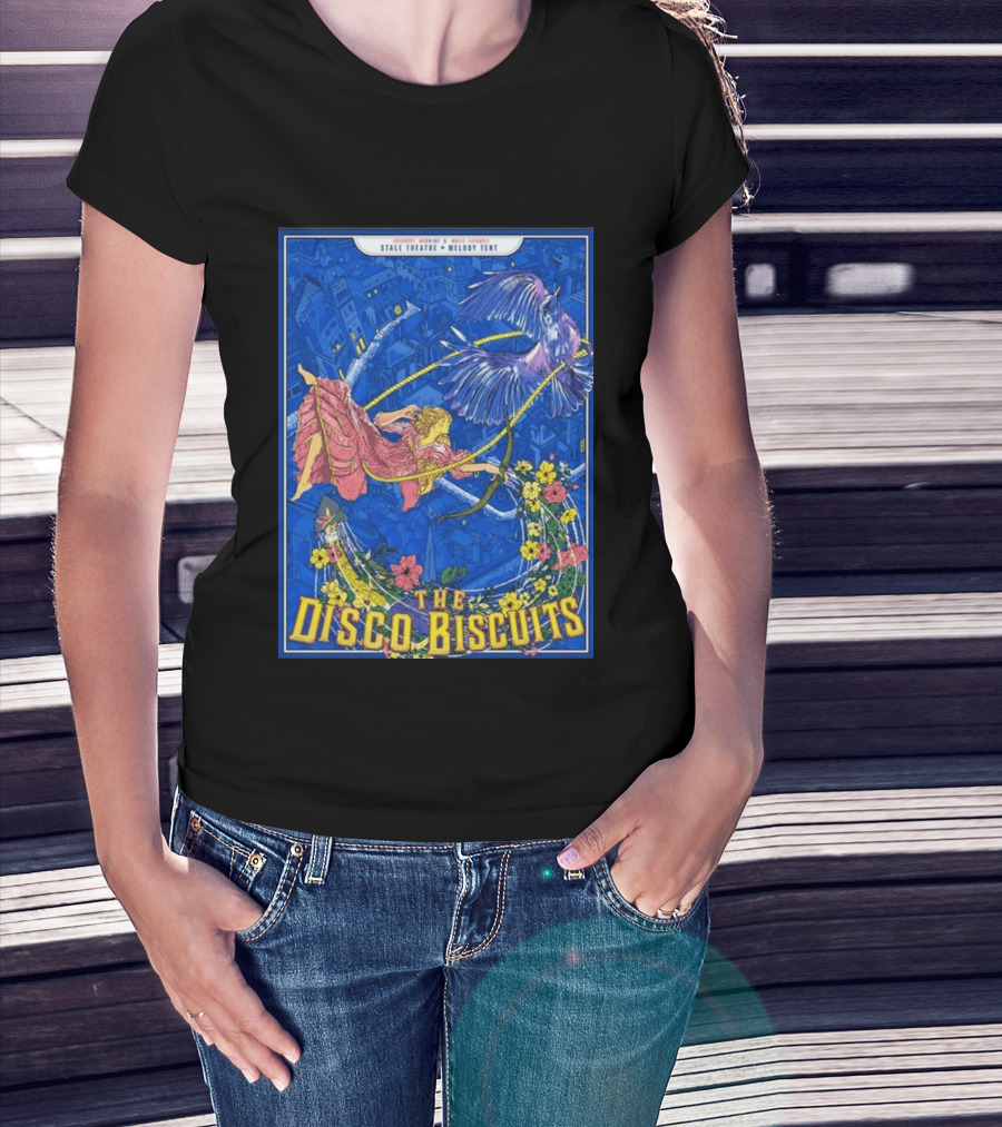 The Disco Biscuits July 11 2026 Jeezum Crow Music Festival Vermont Tour Stale Theatre Melody Tent T-Shirt