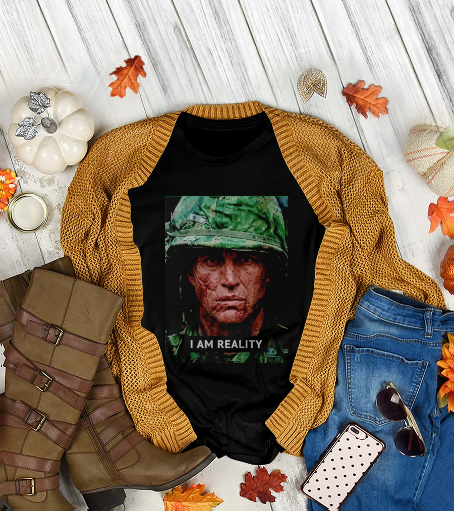 I Am Reality Camouflage Soldier Face T-Shirt