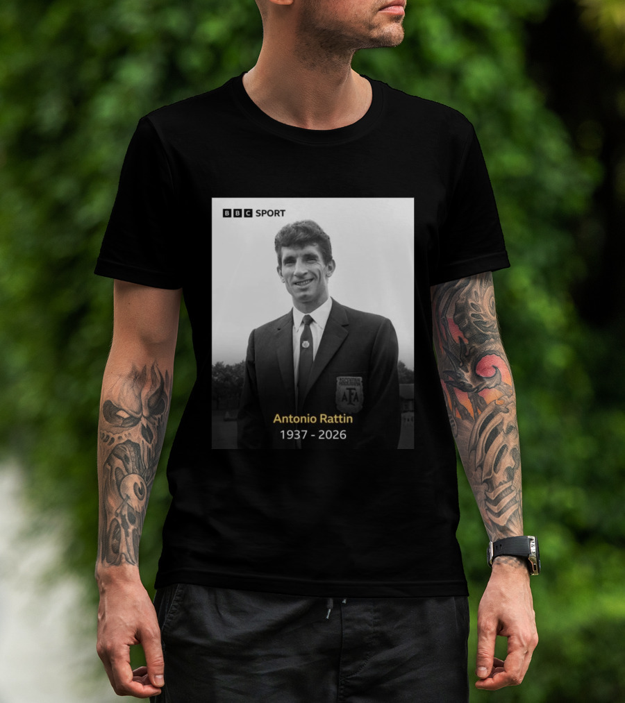 BBC Sport Antonio Rattín 1937 2026 Argentina AFA T-Shirt