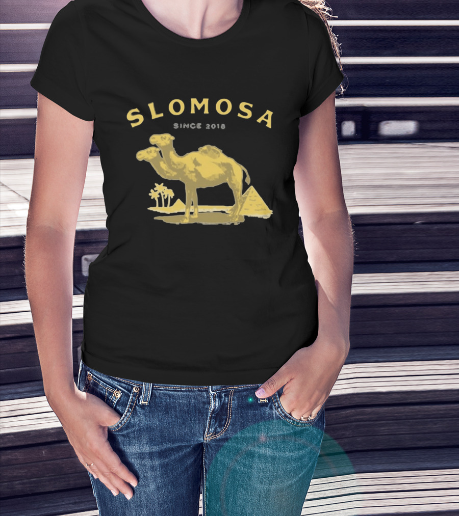 Slomosa Cigarette Since 2018 Camel And Pyramid Desert T-Shirt
