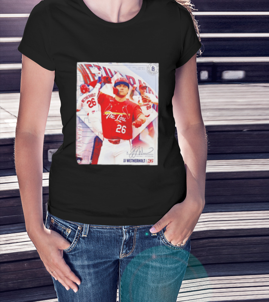 St. Louis Cardinals JJ Wetherholt 26 MLB Fan Memorabilia T-Shirt