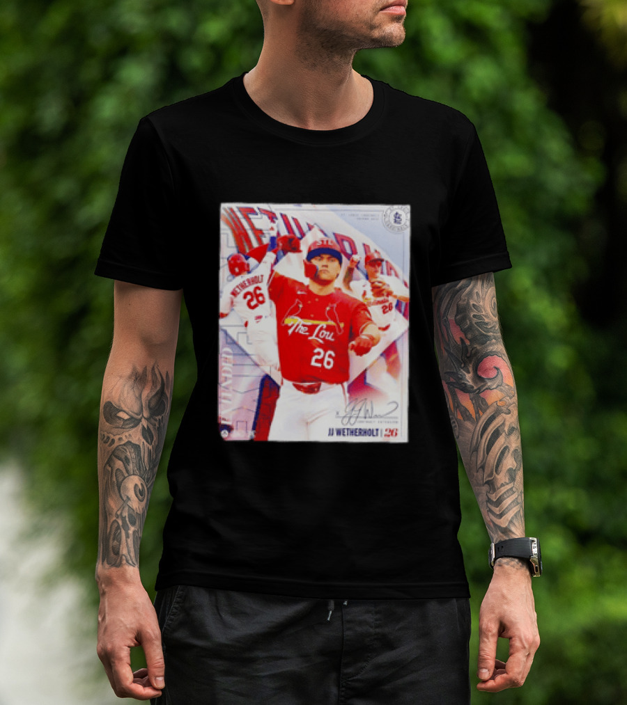 St. Louis Cardinals JJ Wetherholt 26 MLB Fan Memorabilia T-Shirt