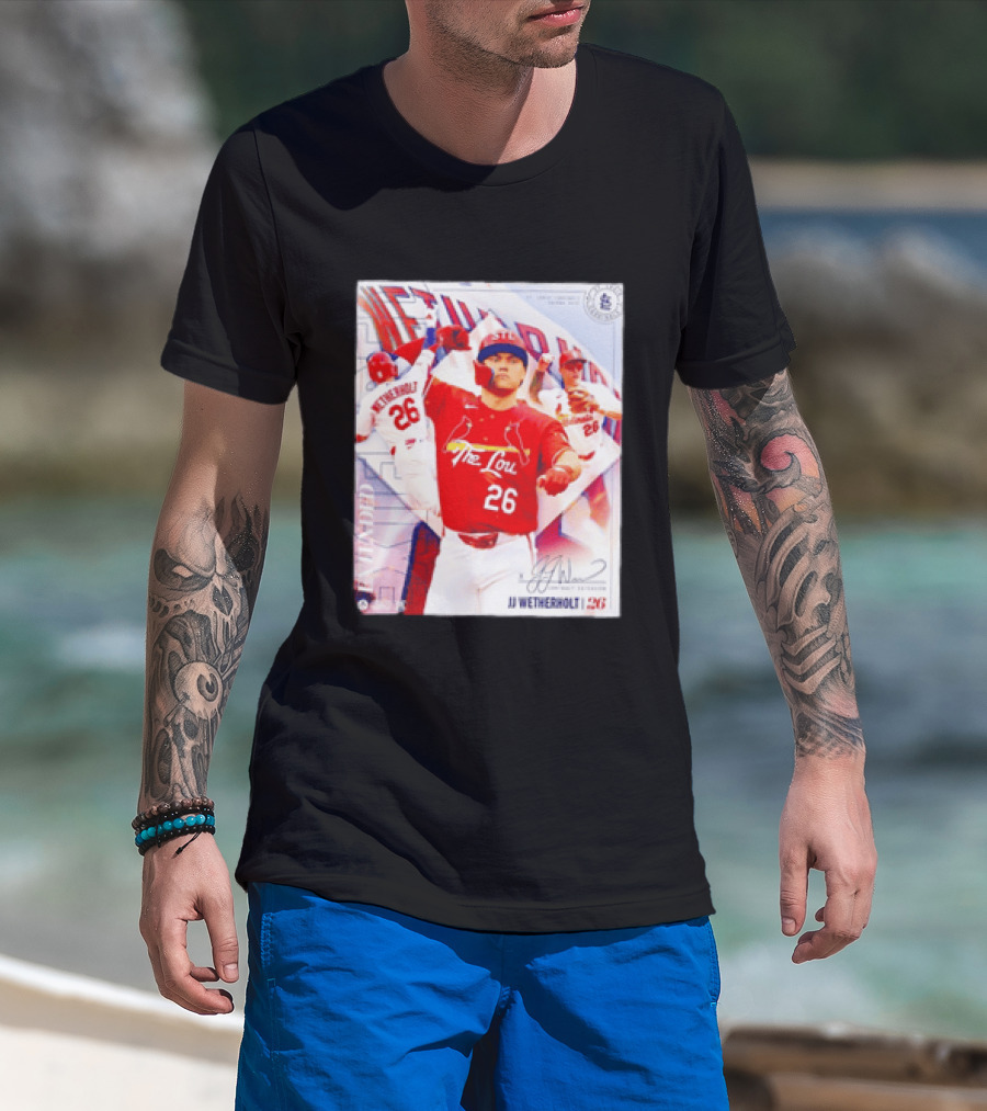 St. Louis Cardinals JJ Wetherholt 26 MLB Fan Memorabilia T-Shirt