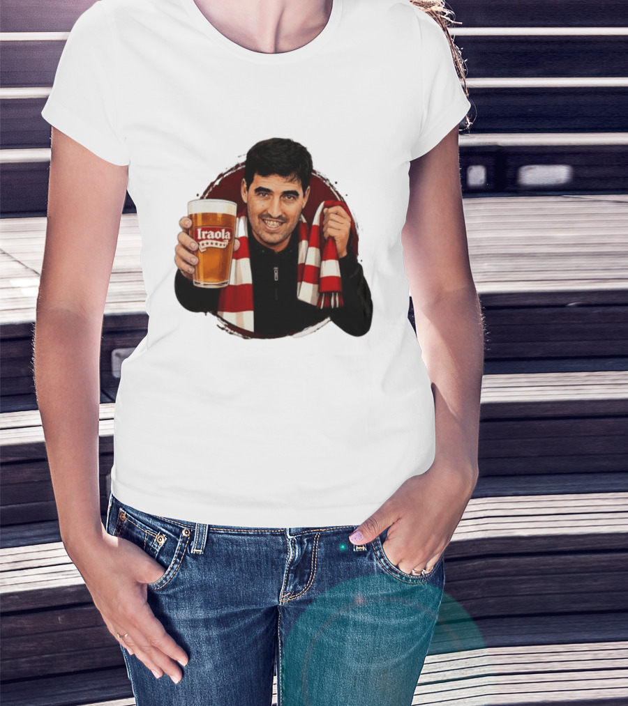 Andoni Iraola Athletic Club Bilbao Beer Glass Scarf Fan T-Shirt