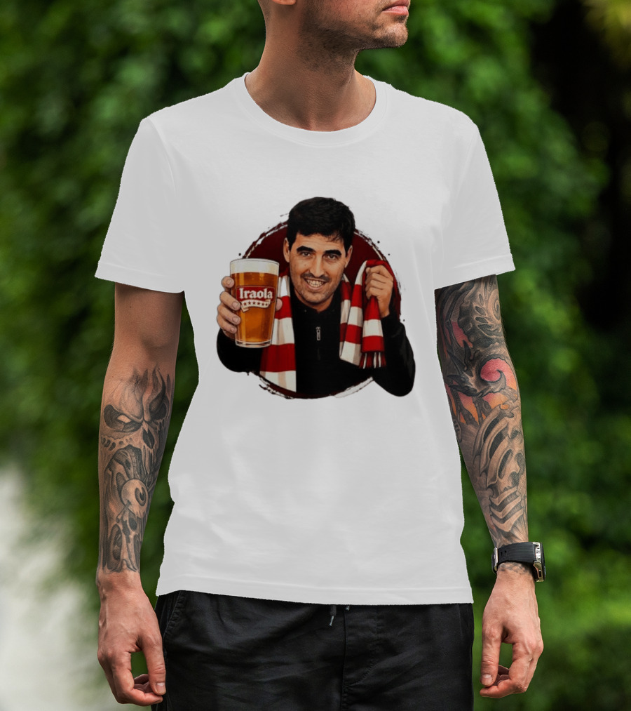 Andoni Iraola Athletic Club Bilbao Beer Glass Scarf Fan T-Shirt