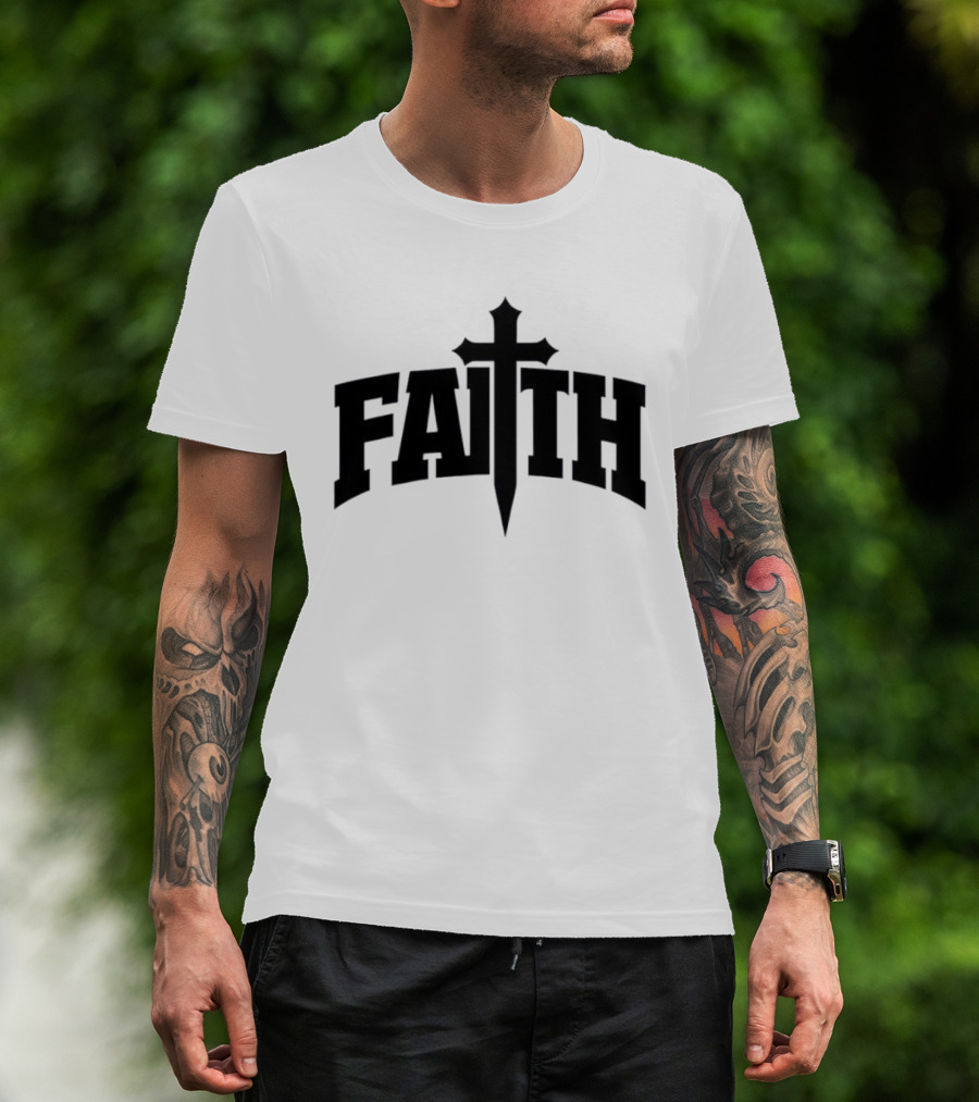 Faith Cross Christian Inspirational T-Shirt