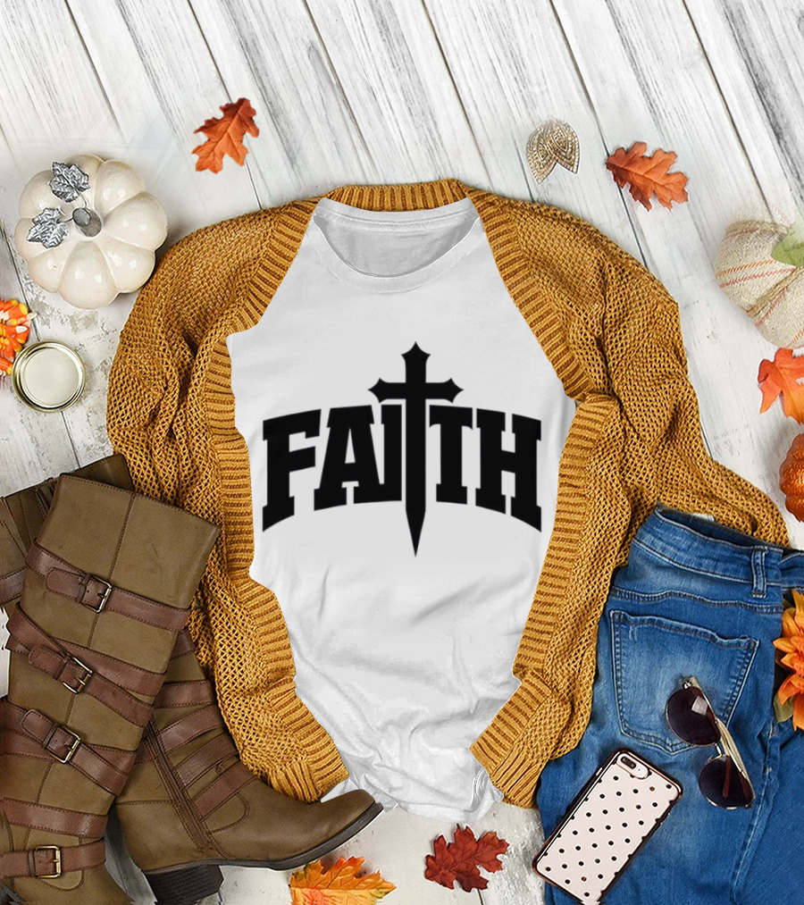 Faith Cross Christian Inspirational T-Shirt