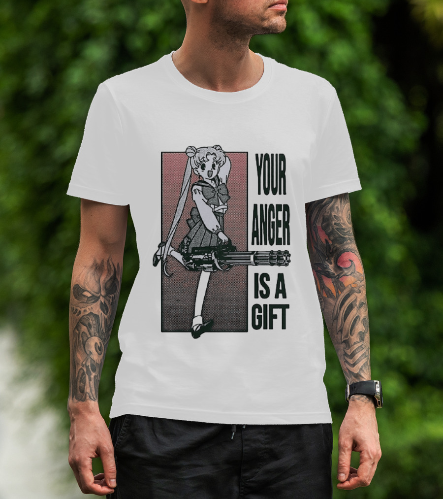 Sailor Moon Your Anger Is A Gift Rage Against The Machine Anime T-Shirt