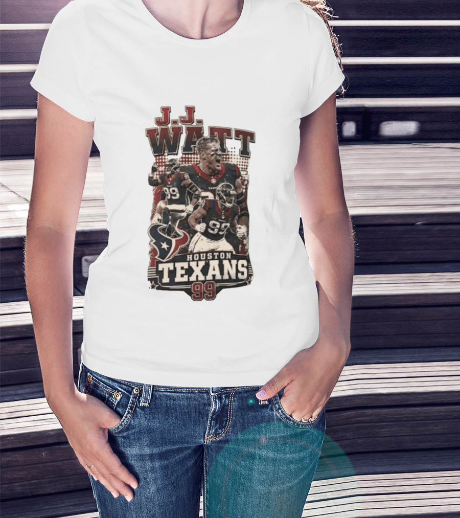 J.J. Watt Houston Texans 99 NFL Football Player T-Shirt