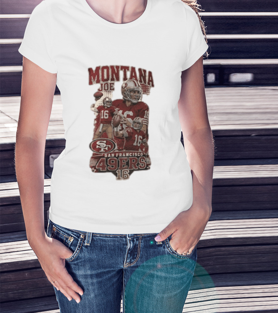 San Francisco 49ers Montana Joe 16 Football Player T-Shirt
