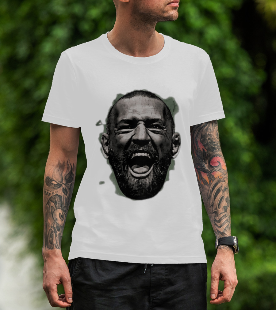 UFC Fighter Yelling Conor McGregor Fight Champion Face T-Shirt
