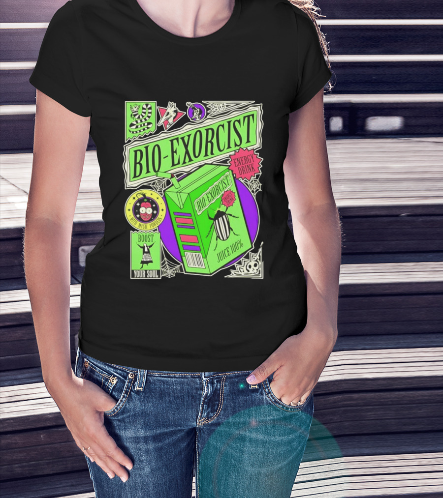 Bio Exorcist Energy Drink Juice 100% Boost Your Soul With Magic Powders T-Shirt