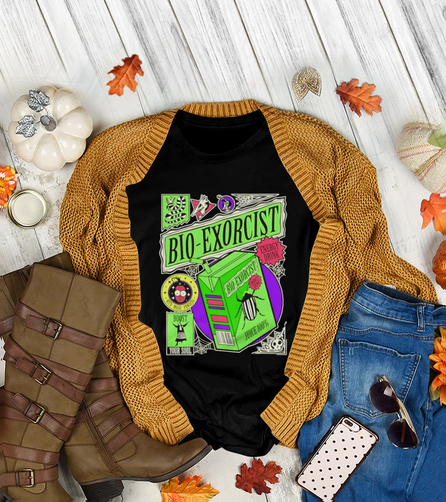 Bio Exorcist Energy Drink Juice 100% Boost Your Soul With Magic Powders T-Shirt
