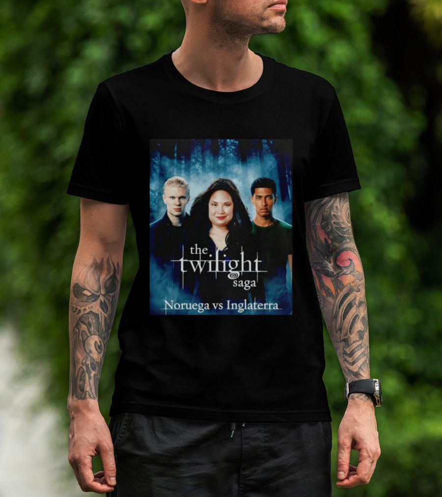Erling Haaland Jude Bellingham The Twilight Saga Noruega Vs Inglaterra T-Shirt