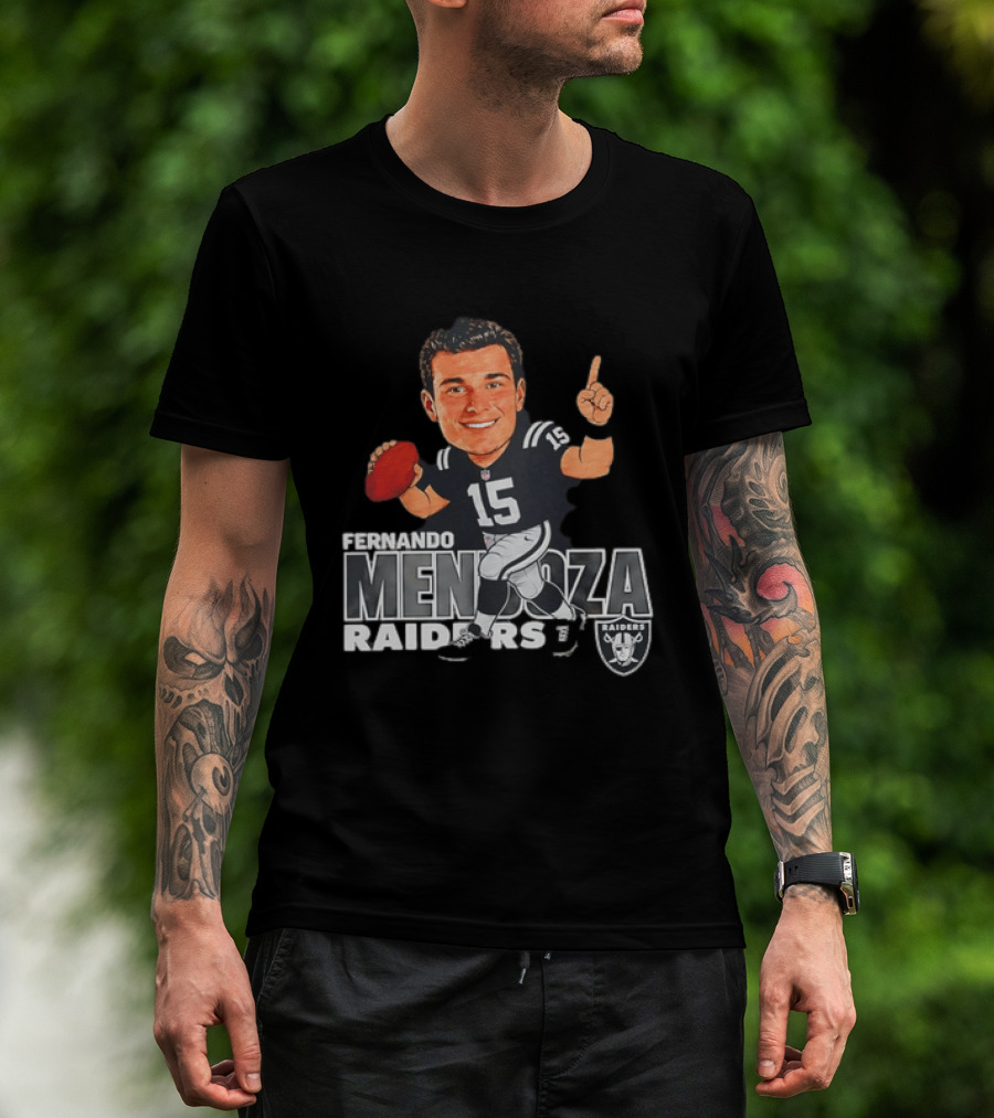 Fernando Mendoza Raiders 15 Football Player Raiders T-Shirt